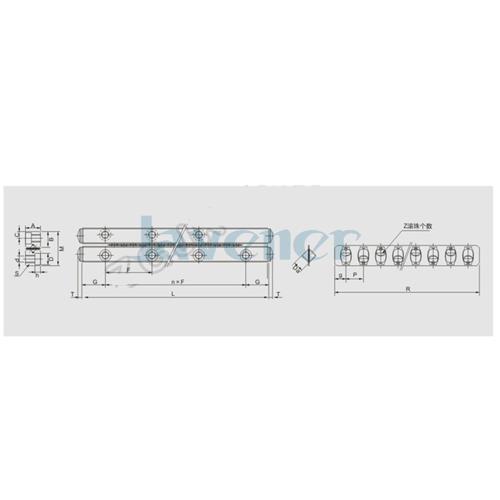 VR2060 VR2-60x11Z GCr15 Cross Roller Guide 30mm Max Stroke High Grade Linear