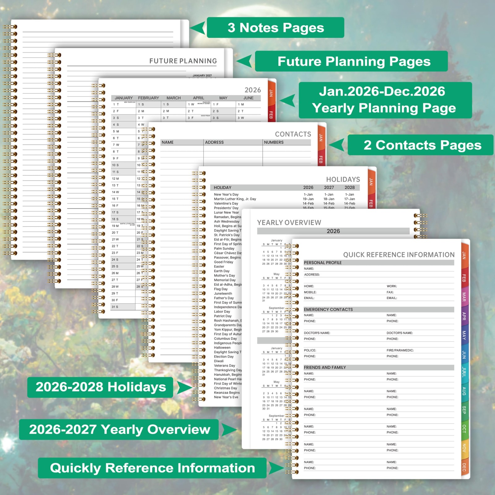 2026 Appointment Book/Planner – Appointment Book 2026, Jan.2026 – Dec.2026, 9