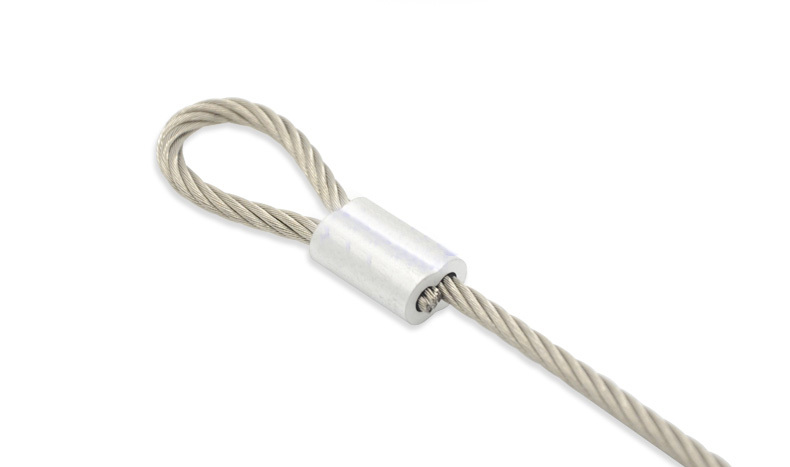 Aluminum Swage Sleeves for 1/8″ Wire Rope Cable: 50, 100, 200, 500 and 1000 pcs