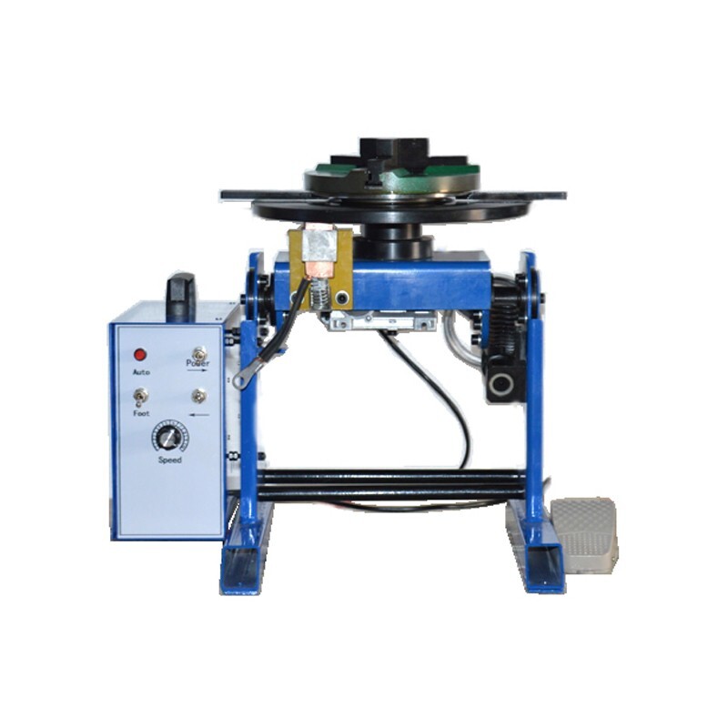30KG Turntable Welding Positioner with 200mm Chuck 0-90° Welding Bench Tables