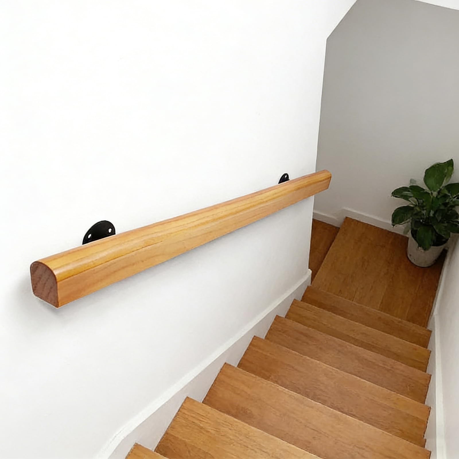 Wooden Handrails, 1-20ft Non-Slip Staircase Handrail, for Home Garden Corrido…