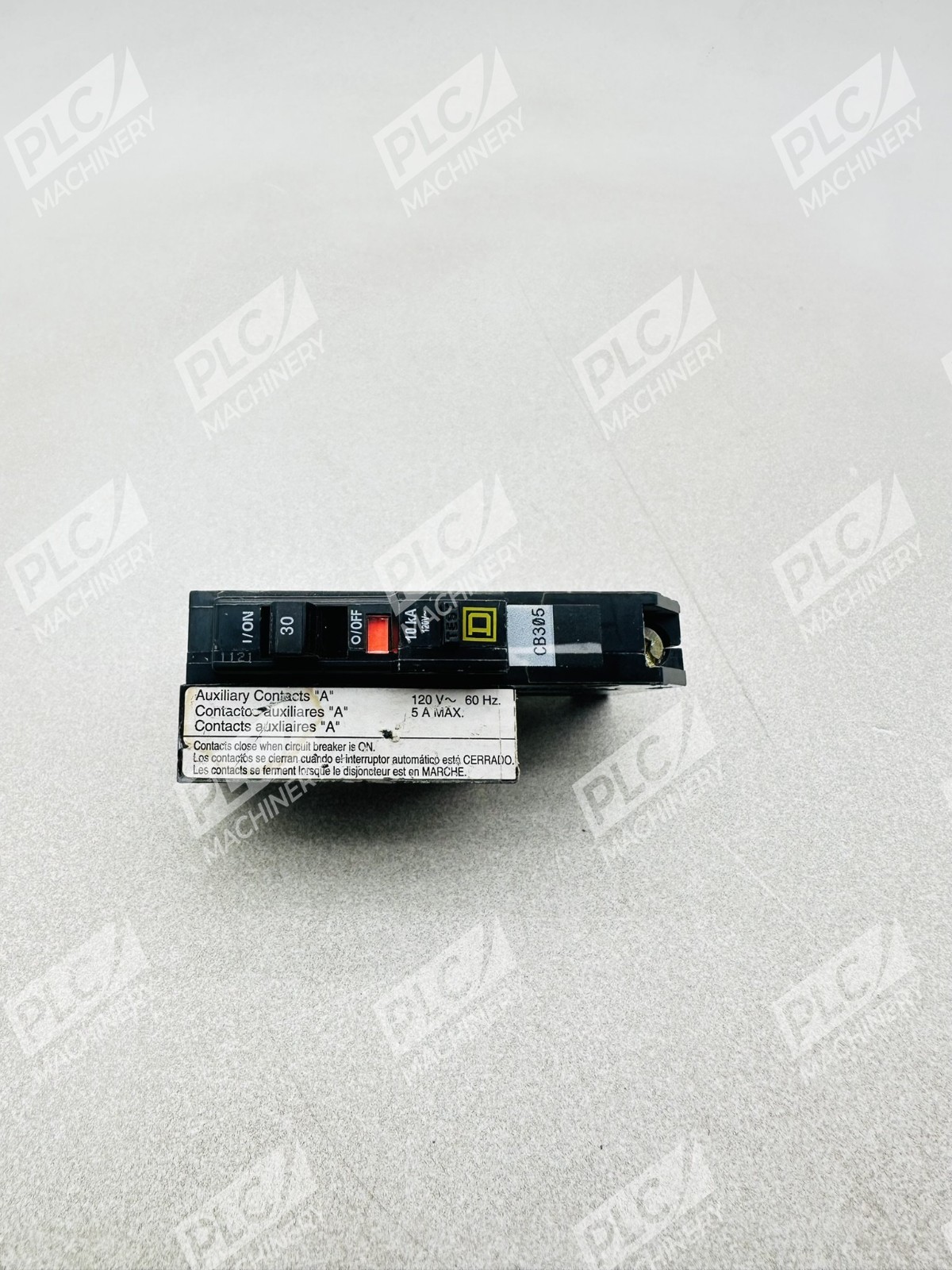 Square D QO130EPD Circuit Breaker with Auxiliary Contacts