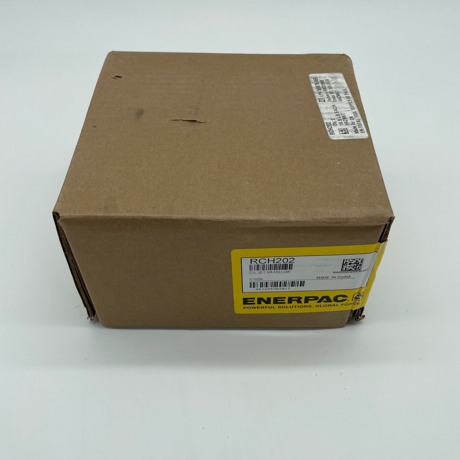 Enerpac RCH202 Hydraulic Hollow Hole Cylinder 20 Ton Single Acting Ram RCH-202
