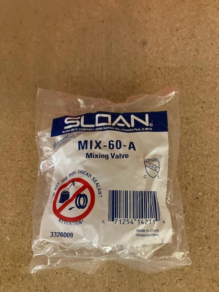 Sloan MIX-60-A Mixing Valve – (For Faucet) 3326009