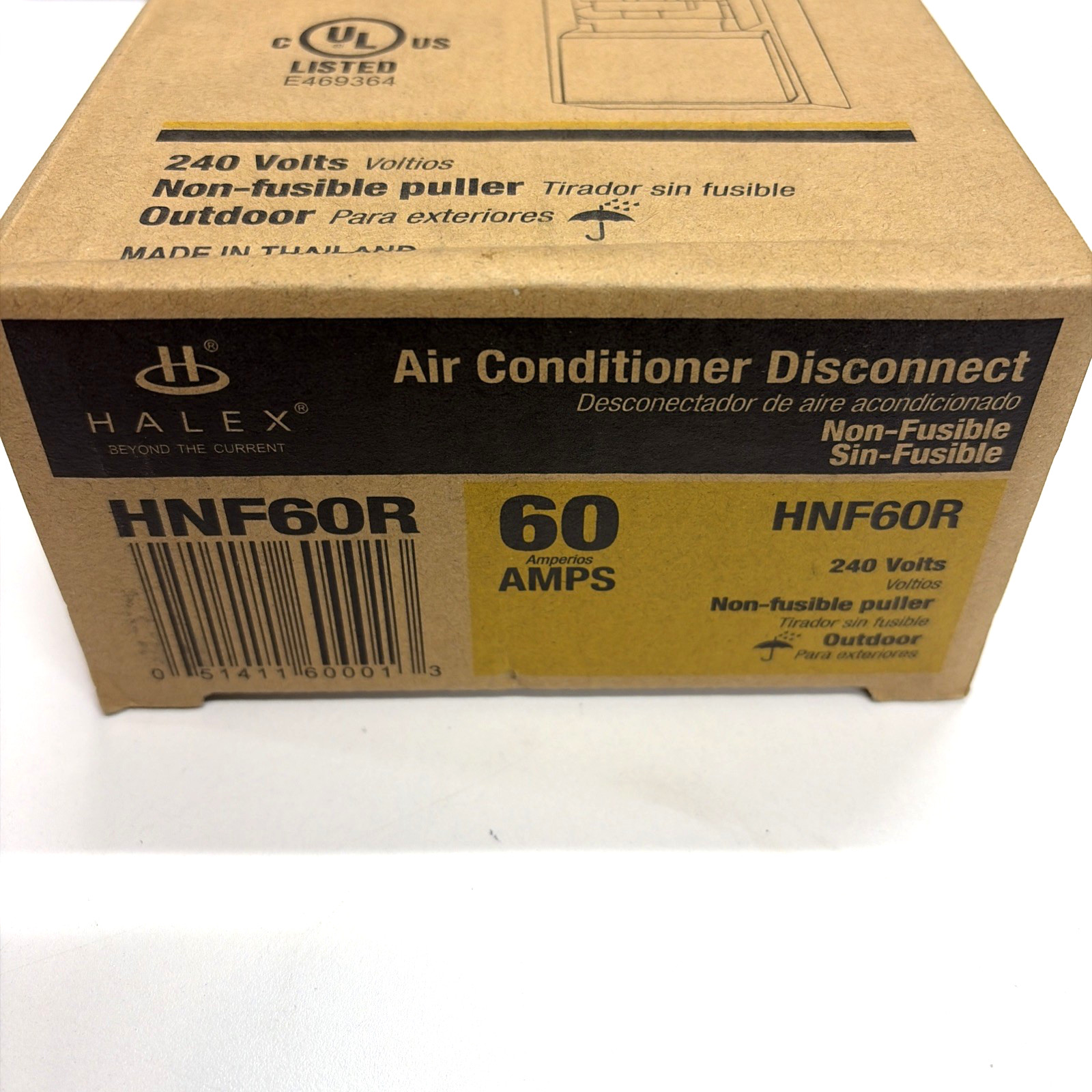 HALEX HNF60R 60-AMP Non-Fuse Air Conditioner Disconnect