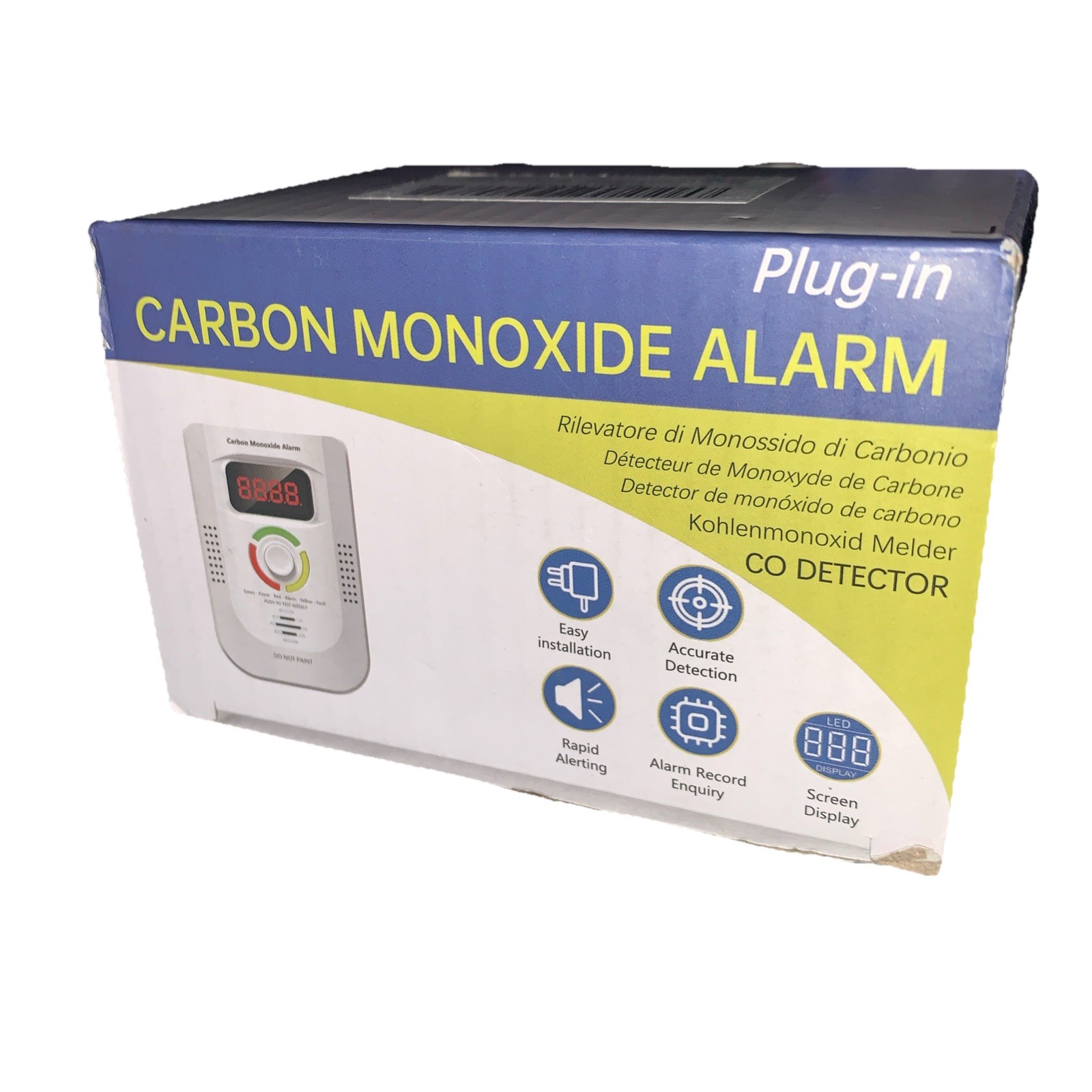 Combination Natural Gas and Carbon Monoxide Detector Plug in 2-in-1.
