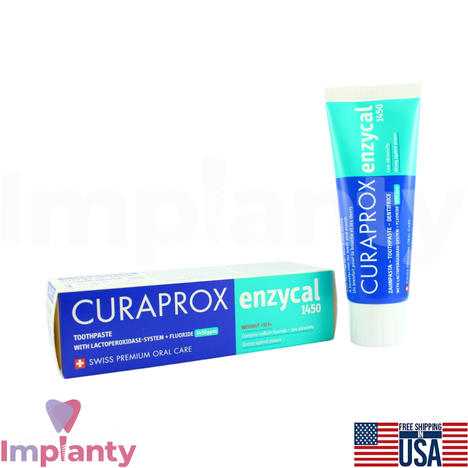 Curaprox Flu0ride Dental Toothpaste 75ml Gentle Caries Protection Oral Care