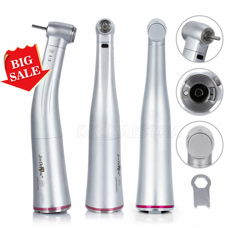Dental 1:5 Fiber Optic increase Contra Angle Handpiece Fit E-type Electric Motor