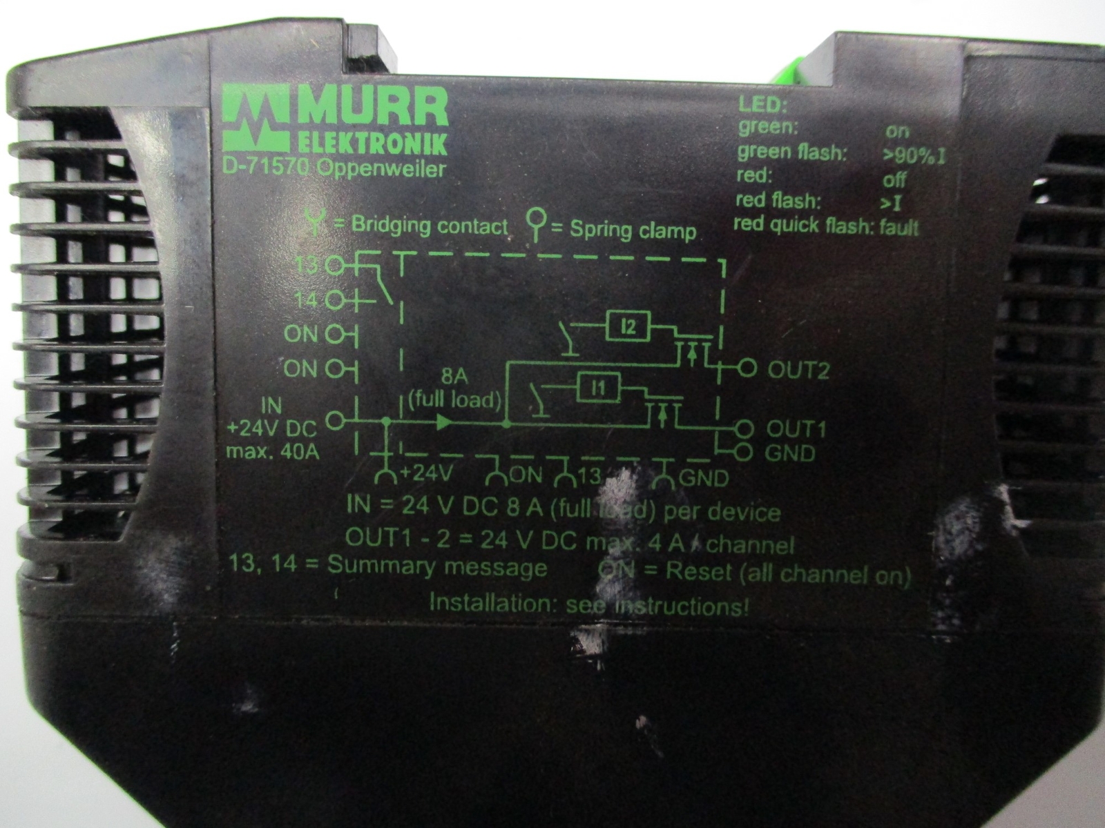 MURR ELEKTRONIC D-71570 RELAY UNMP