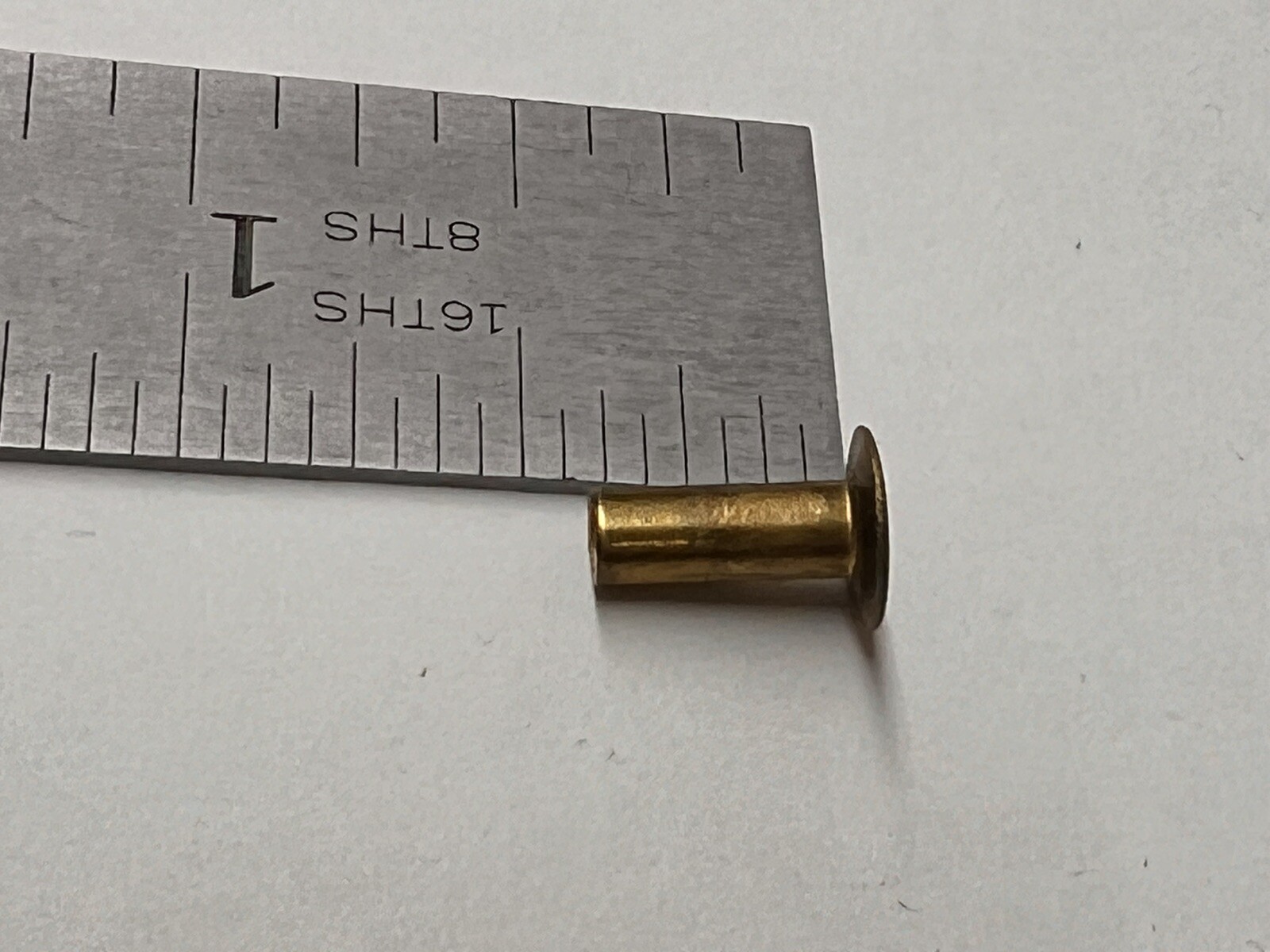 (200) 9/64 X 7/16 Hollow-end Semi Tubular Brake Lining Rivet BRASS 4-6 9/64″ USA