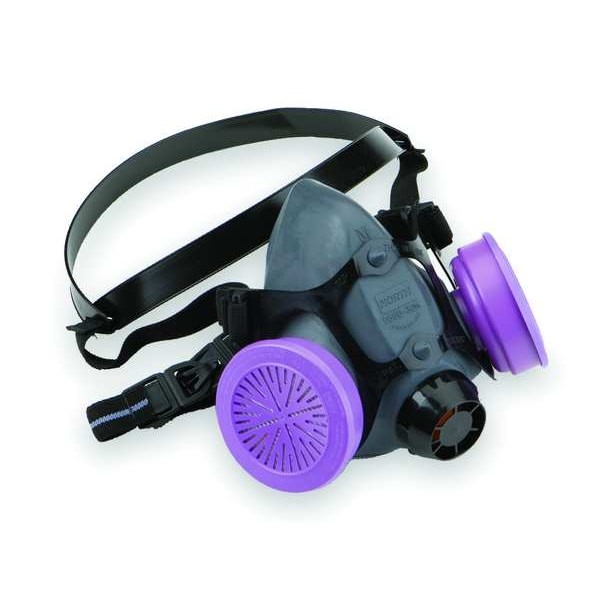 Honeywell 550030M Half Mask Respirator, 5500 Series, Elastomer, Size M