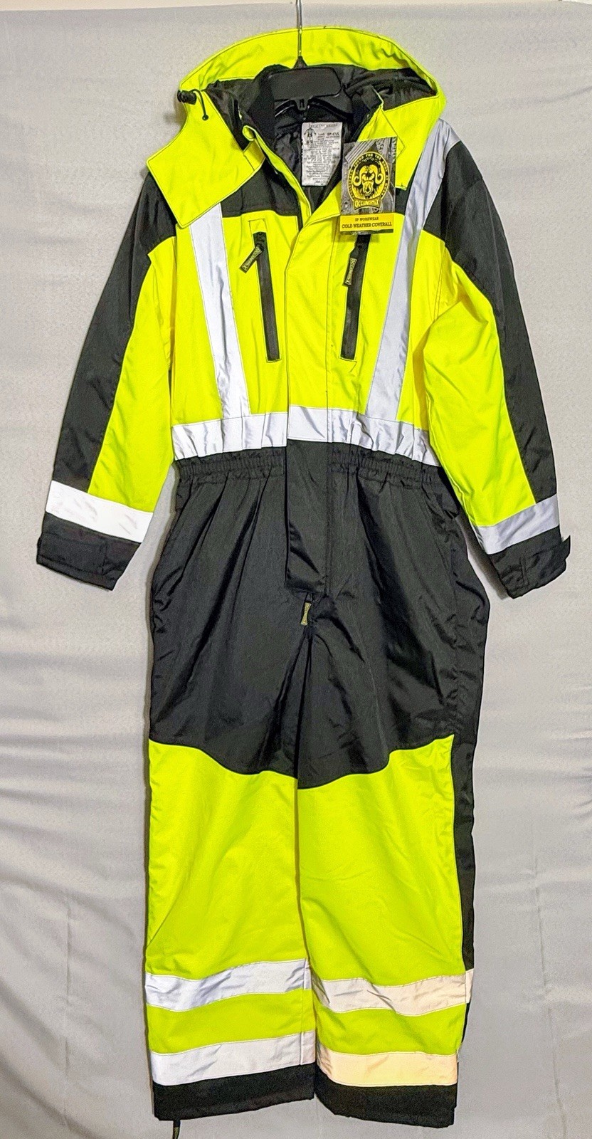 OccuNomix SP-CVL-BYM Hi Vis Cold Weather Coverall Medium NWT Class 3 ANSI