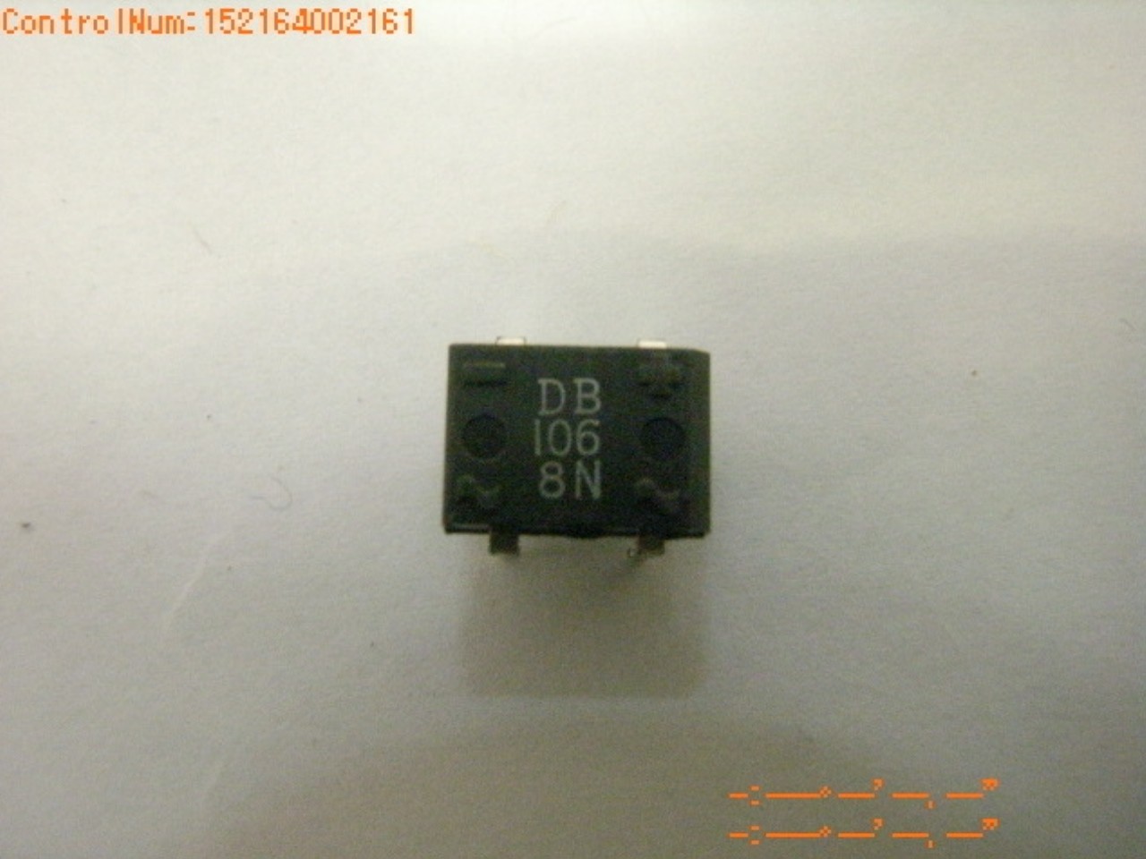 DB106 1 A, 800 V, SILICON, BRIDGE RECTIFIER DIODE – Clipped leads ( 50 pcs
