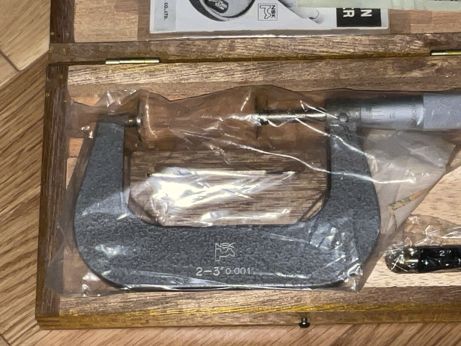 NSK Japan Micrometer EO4 I 2-3” Rolling Digital .001 Accuracy New Sealed