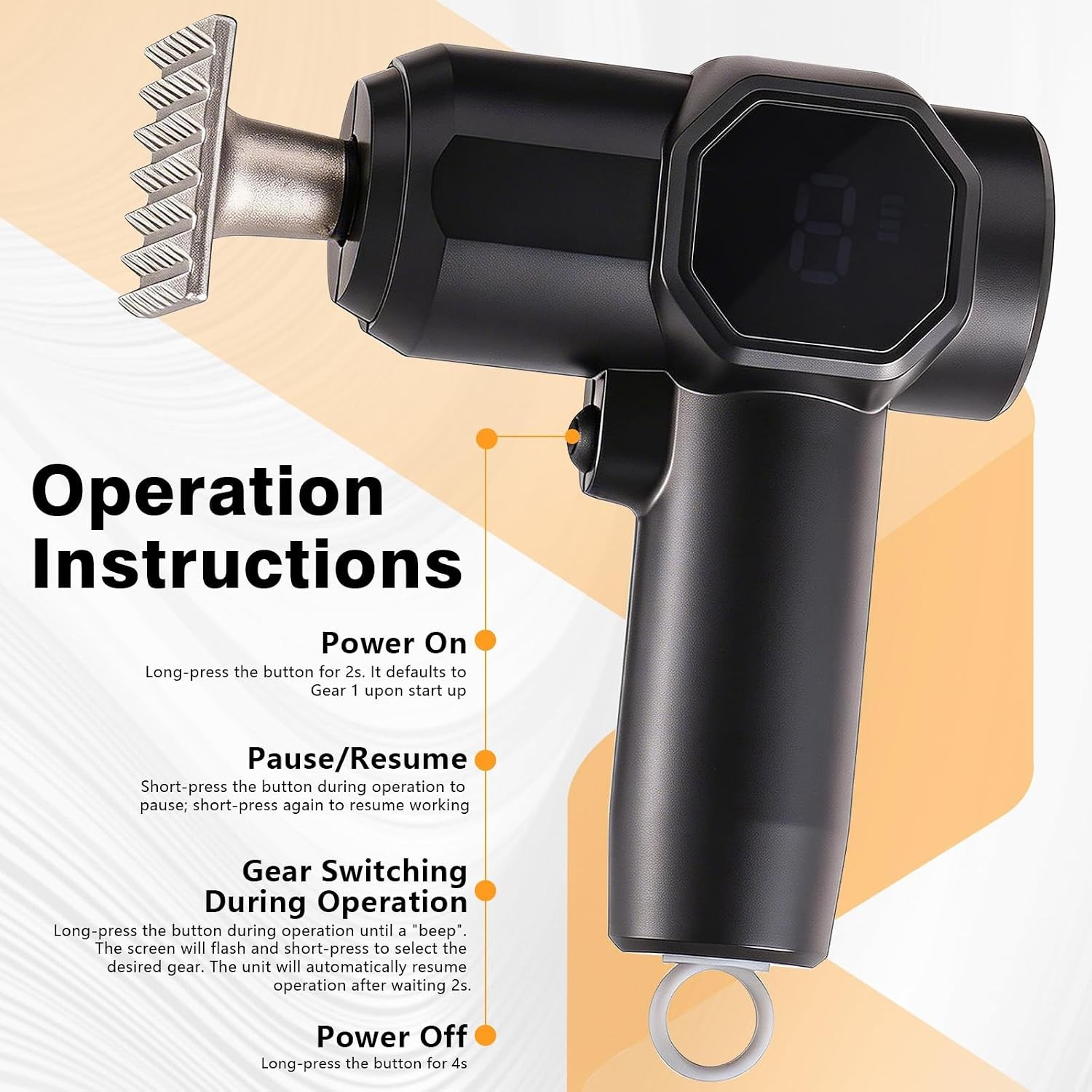 Electric Meat Tenderizer, 5 Levels, Detachable Head, 3000mAh Battery