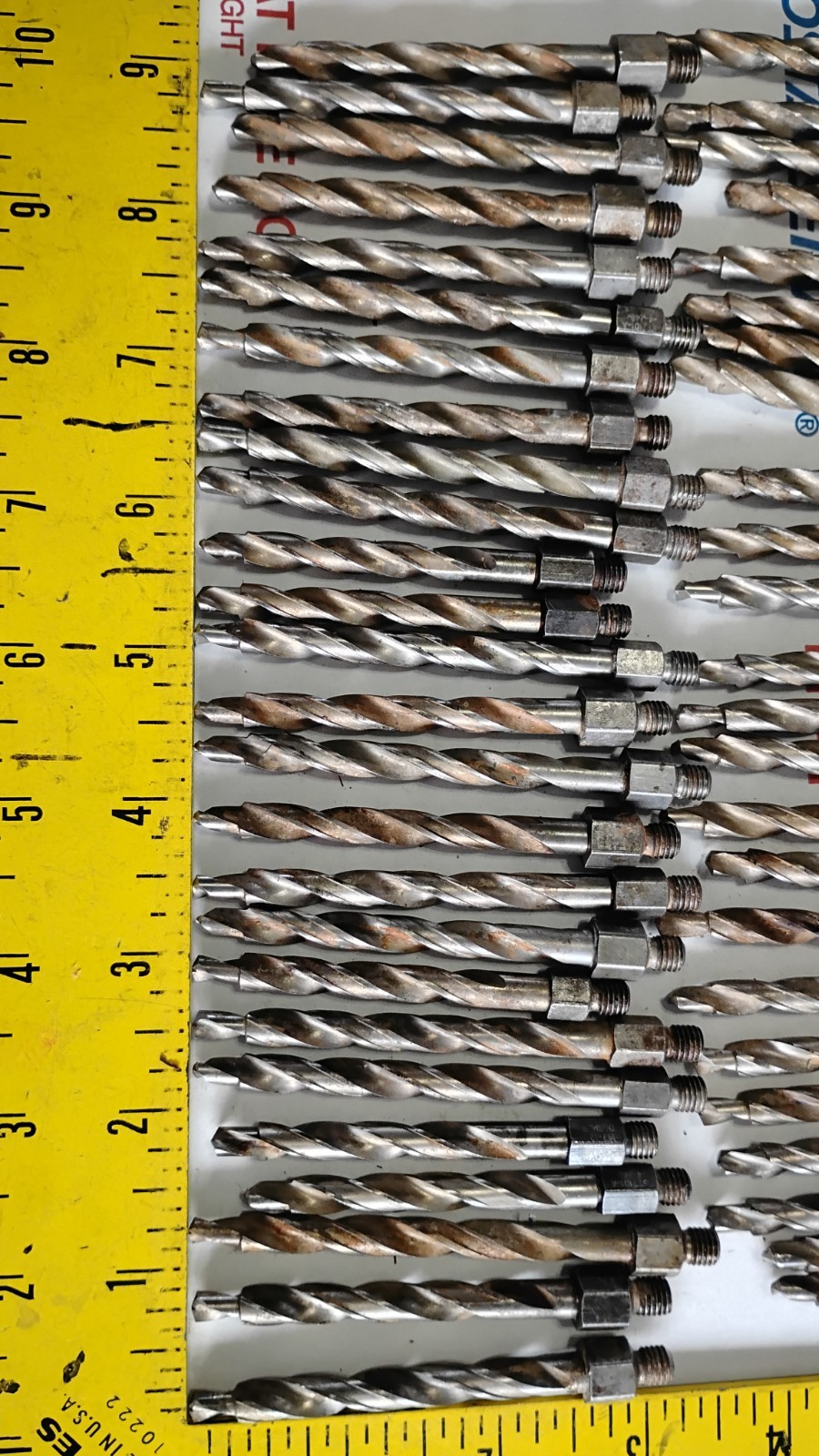 48 Each 1/4″ DIAMETER Threaded Step Drill Bit 1/4-28” Aircraft 2-1/2″ Long USA