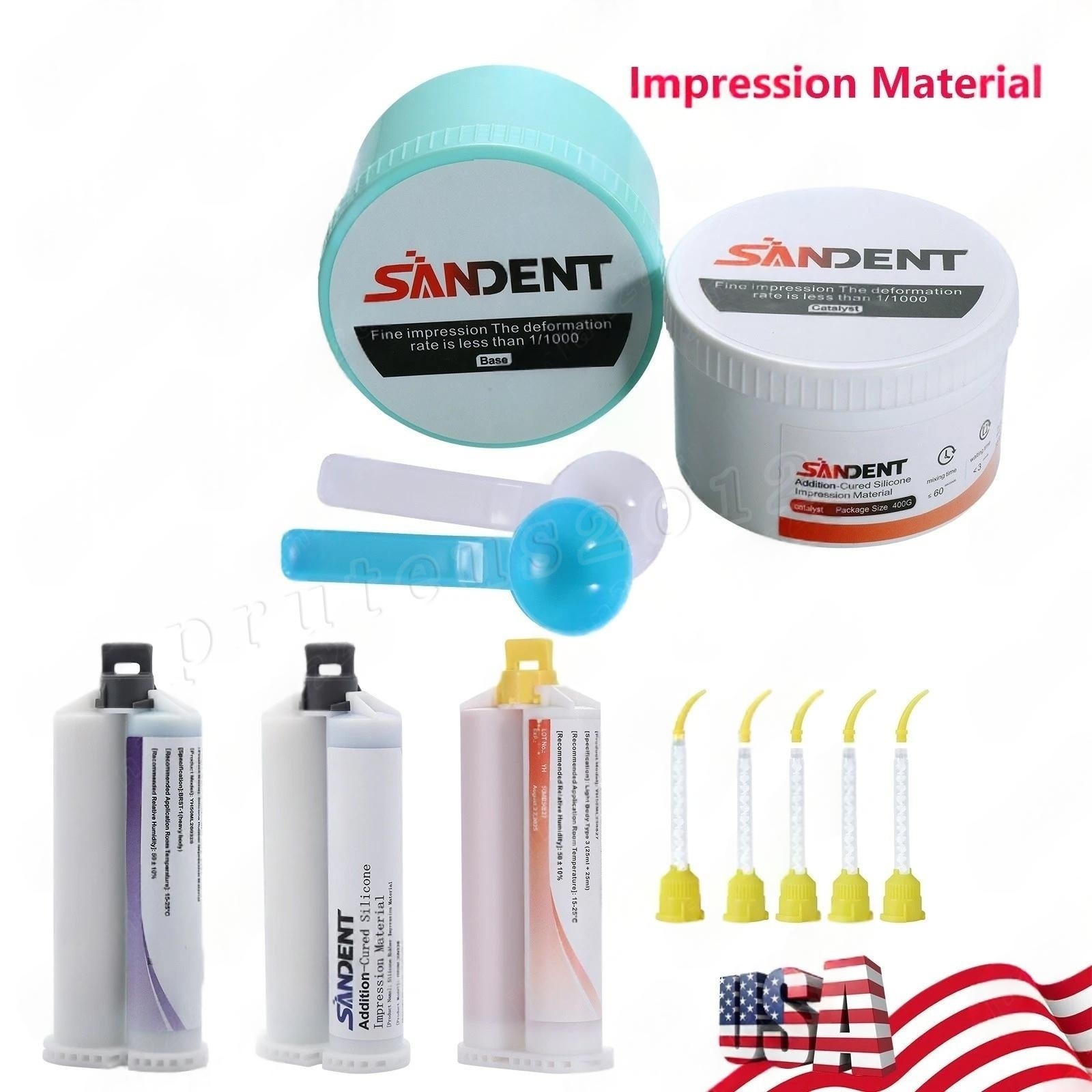 VPS PVS Dental Impression Silicone Material Putty + Light Body Set Fast/Normal