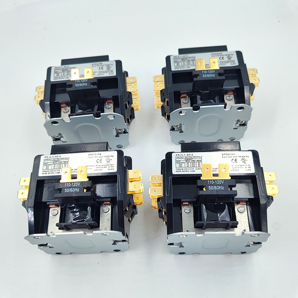 8PCS 2 Pole Magnetic Contactor 40 Amp 120VAC Coil XKJL1-40/2 US