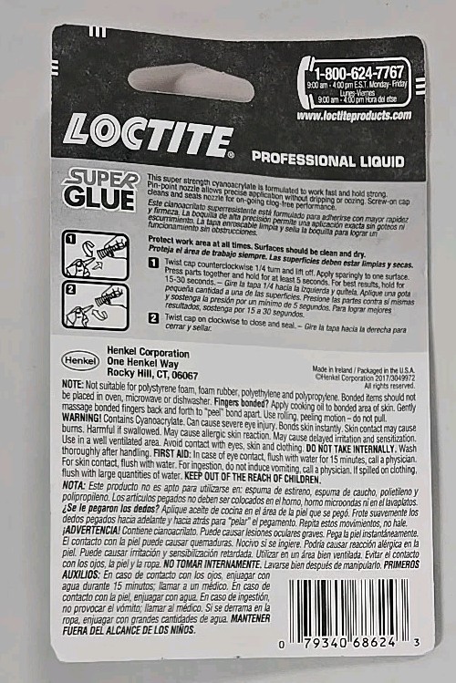 Five Loctite Liquid Professional Super Glue 20 Gm Bottle Ultimate Speed Strength