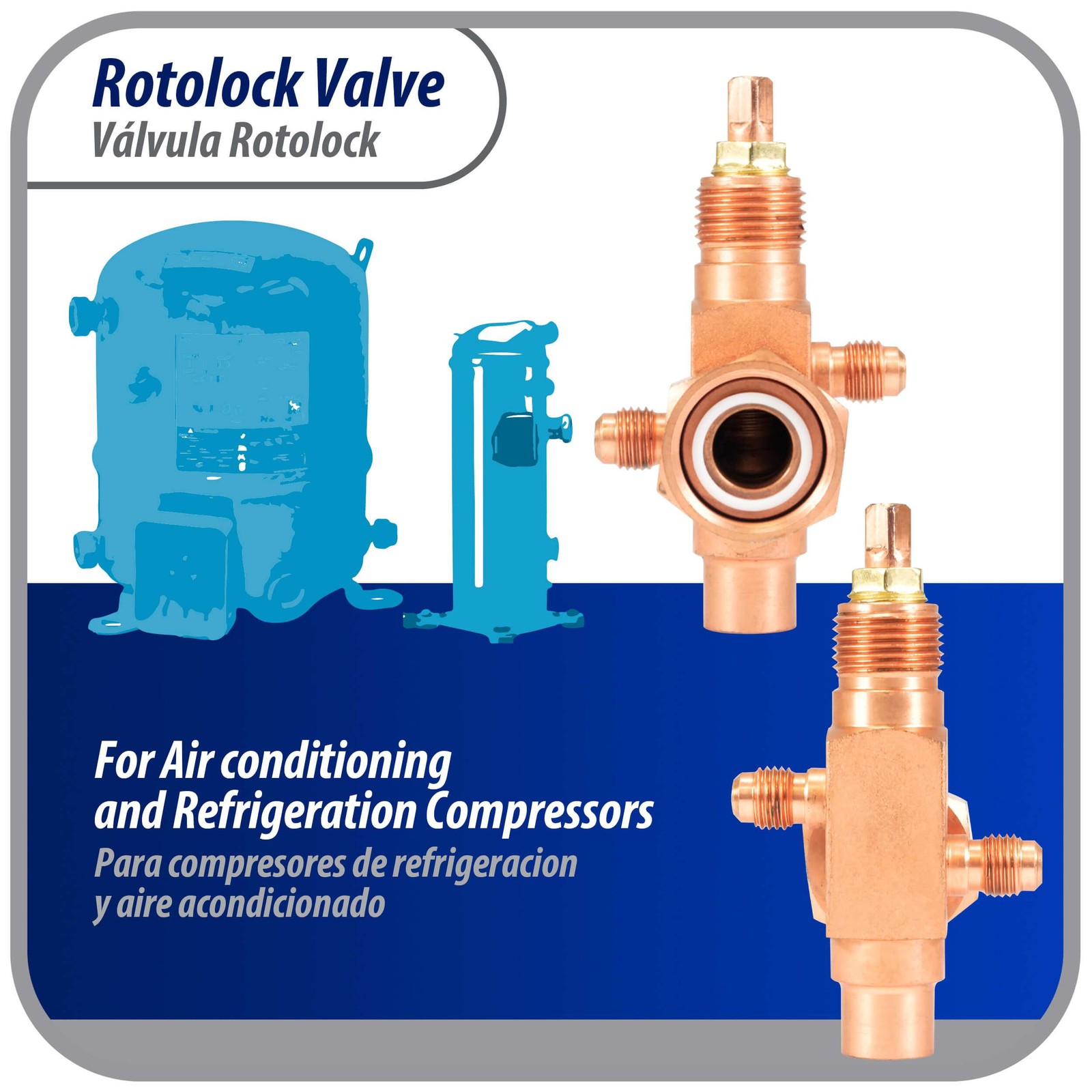 Appli Parts APRV-VA06 Rotolock Valve V06 1 in x 1/2 in ODF solder connection Uni