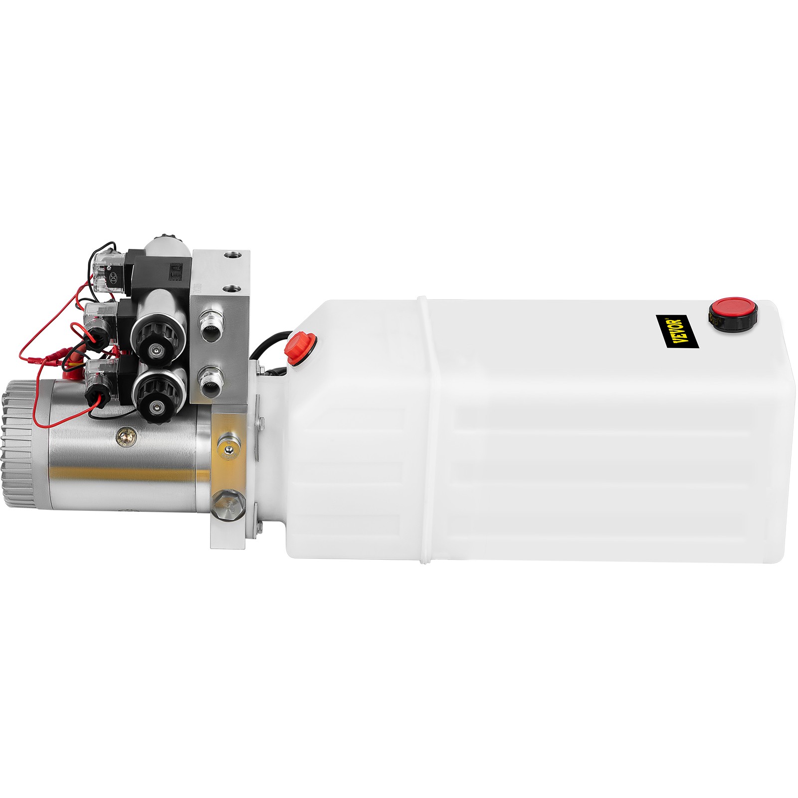 VEVOR 12V DC Double Acting Double Solenoid Hydraulic Power Pack 8L Tank ZZ004235