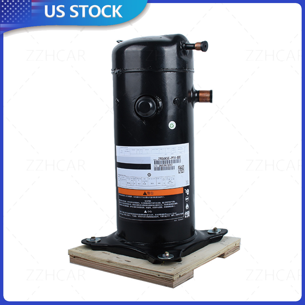 New Scroll Compressor 208-230V 1PH 4.5 Tons R-22 For Copeland ZR54K5E-PFV-800