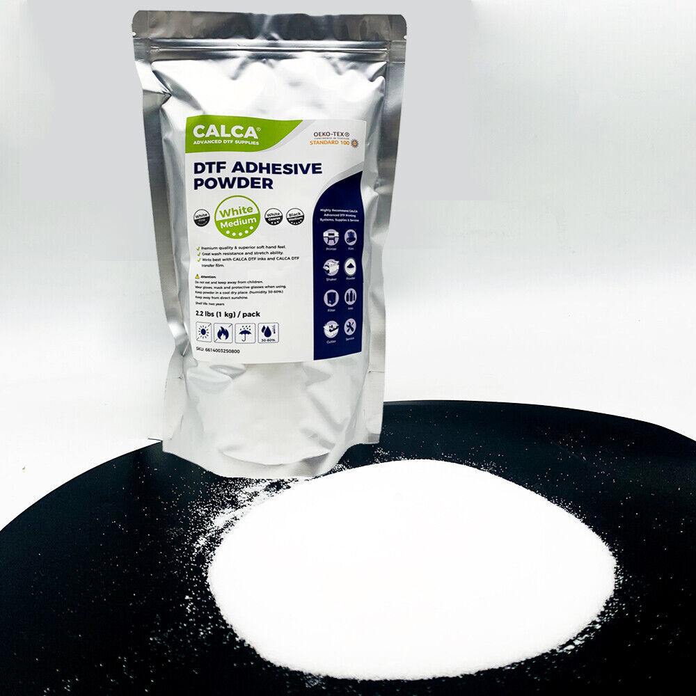 1KG 2.2lbs White TPU DTF Powder Digital Transfer Hot Melt Adhesive Powder USA