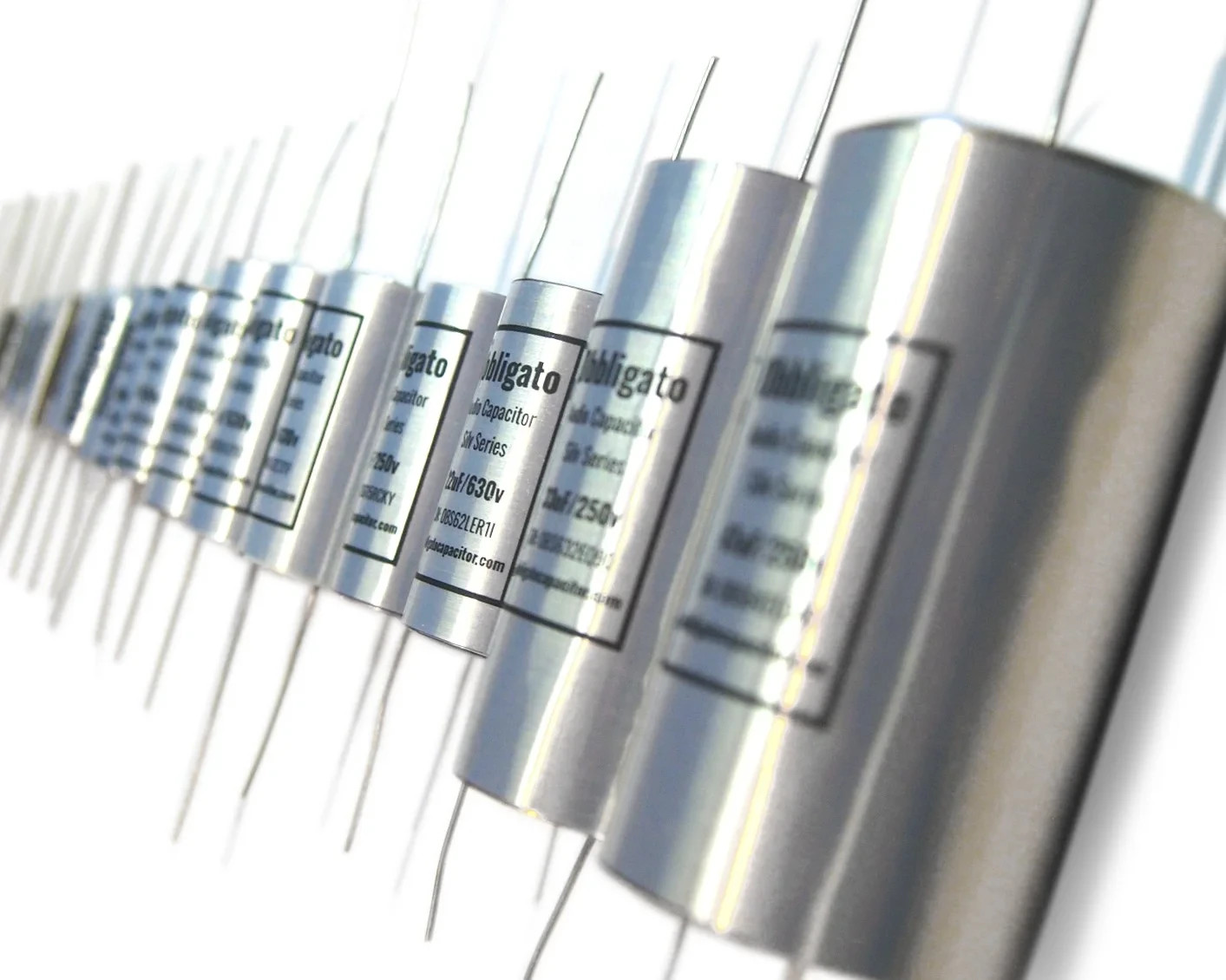 Obbligato Capacitors – Silver Series Metallized Polypropylene Film Capacitors