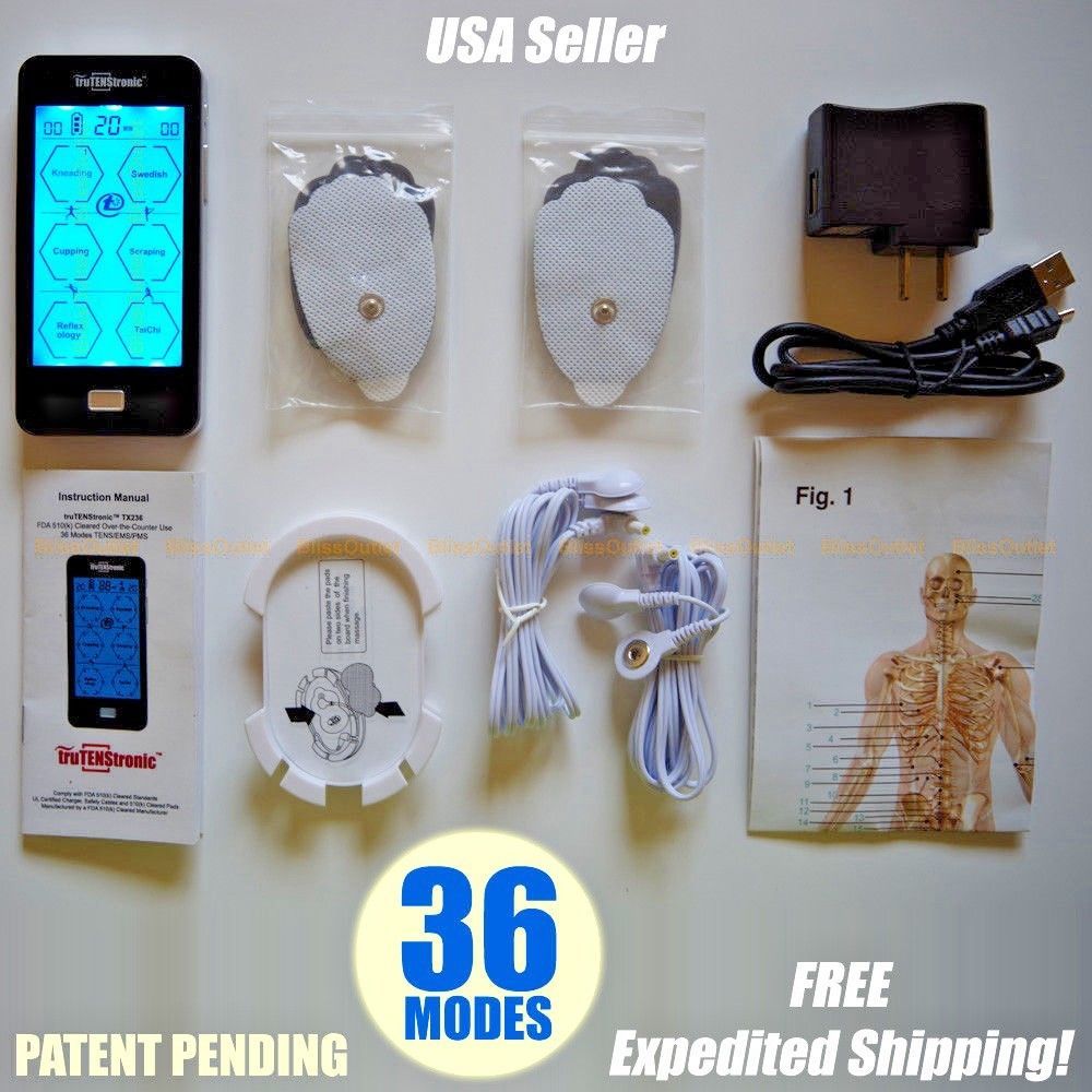 TENS Unit Machine Massager Full Body Shoulder Pain Muscle Ache Sciatica Relief
