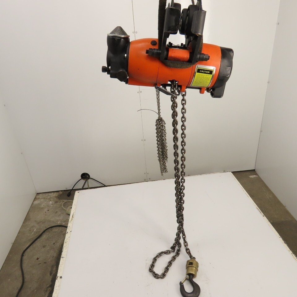 Gardner Denver P2TA11LREL010AAA11 1100LB .55 Ton Air Chain Hoist 10′ Lift 34FPM