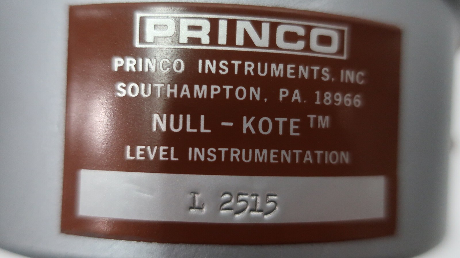 Princo L2515 Null-kote Level Switch