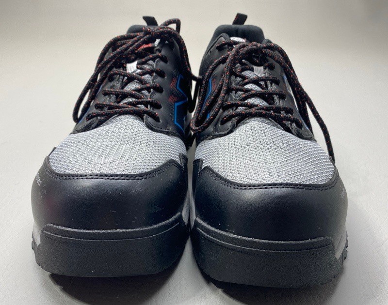 New Balance Men’s Steel Toe Quick Shift EH Work Shoe Black/Gray/Red/Blue Size 15