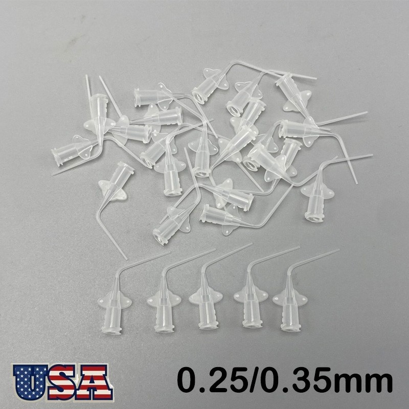 Dental Endo Irrigation Tips Disposable Root Canal Rinsing Tip Syringe Tip 100pcs