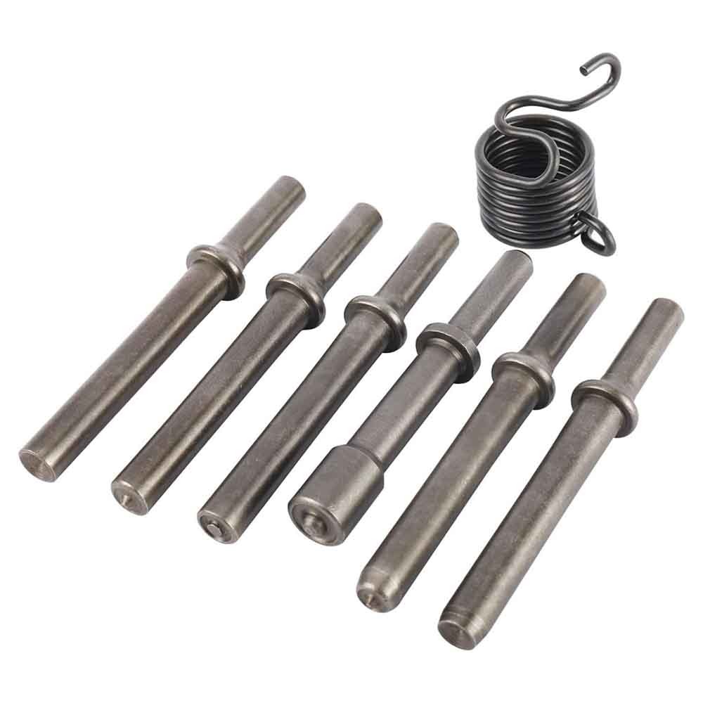 Air Rivet Hammer Tools Kit 7 Pcs Heavy Duty Smoothing Pneumatic