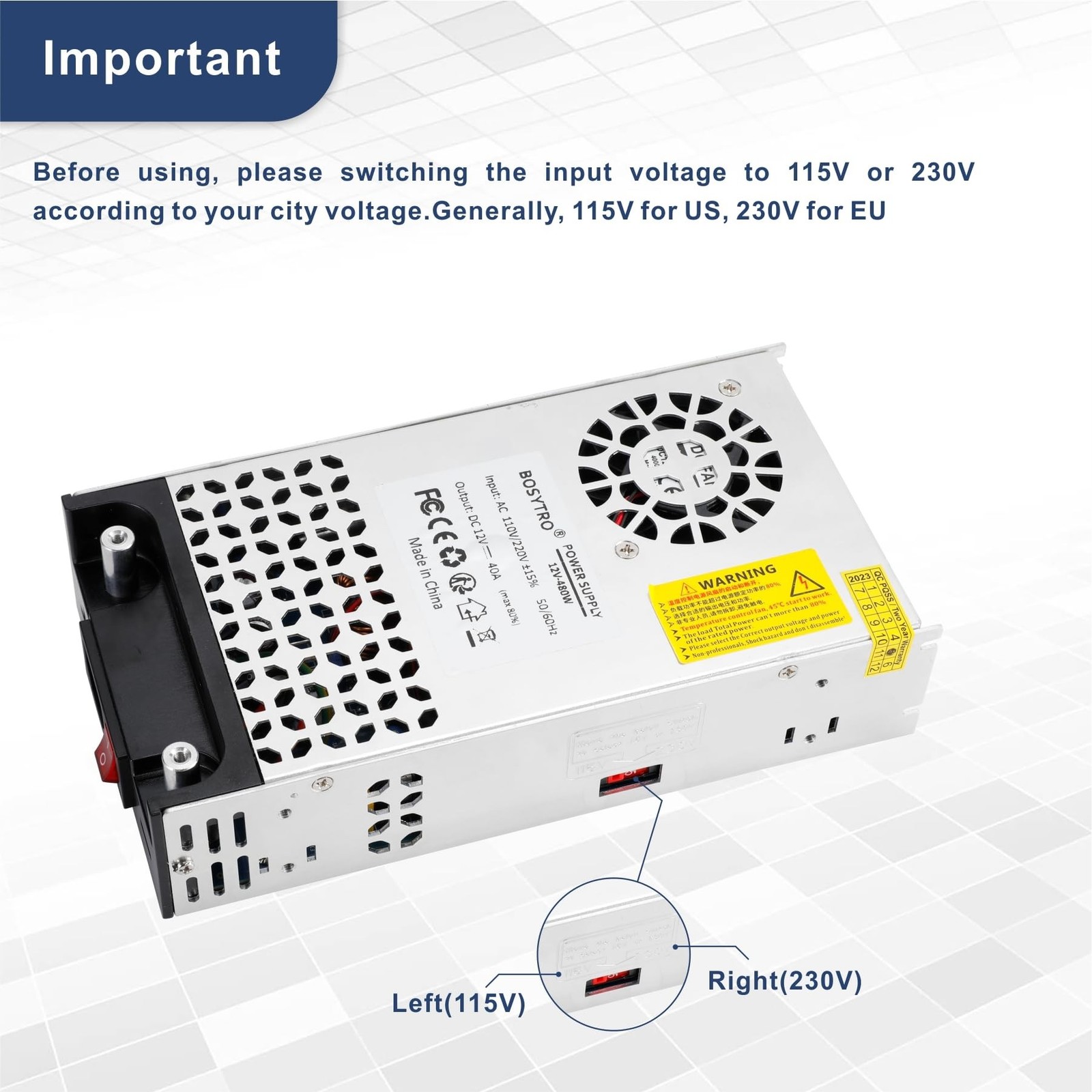 24V DC Power Supply 600W 25A Switching Power Supply Adapater 120vac to 24vdc …