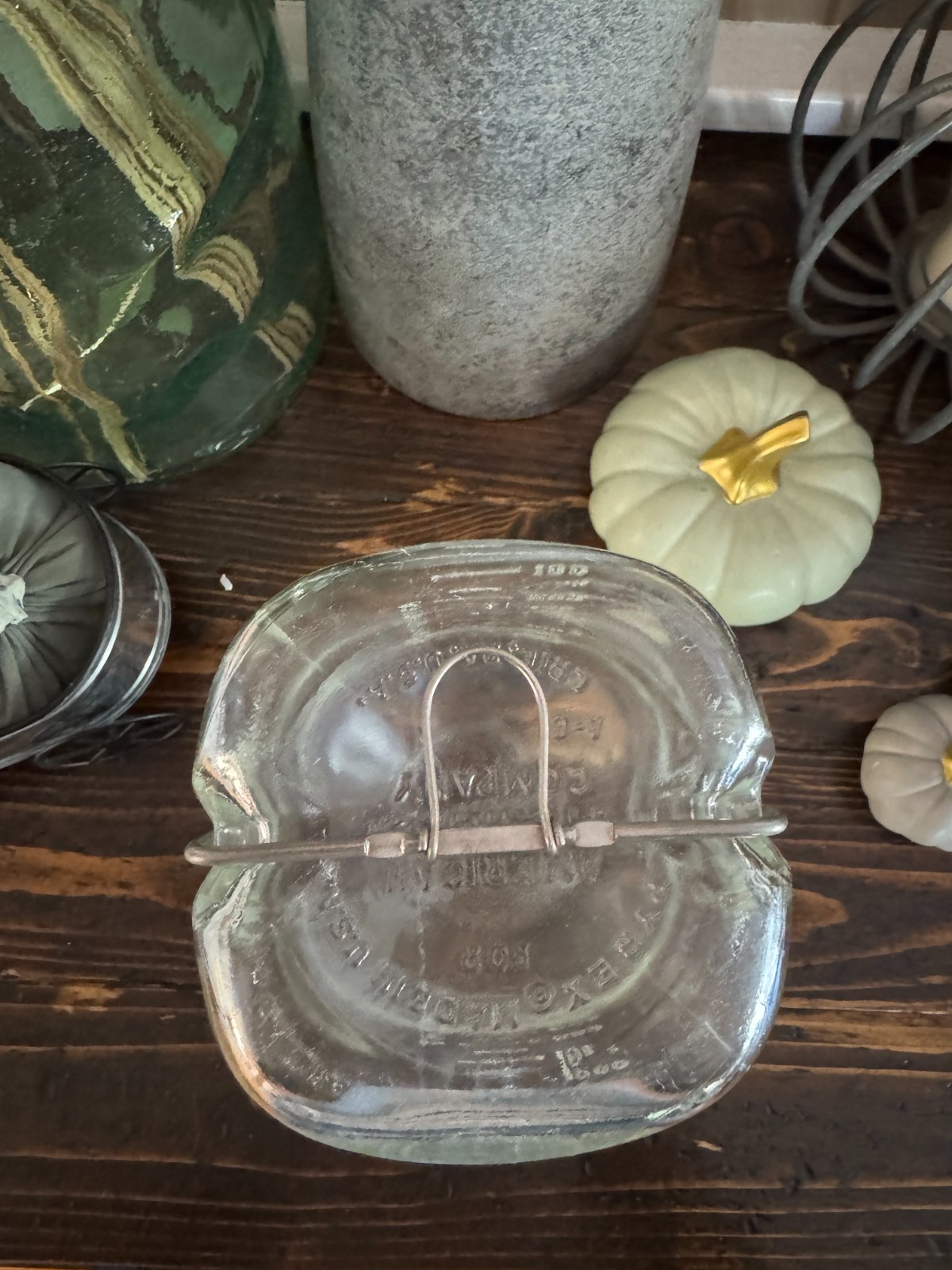 Vtg Pyrex 1000 ml Clear Bottle ASPF American Sterilizer Co. Medical Bottle