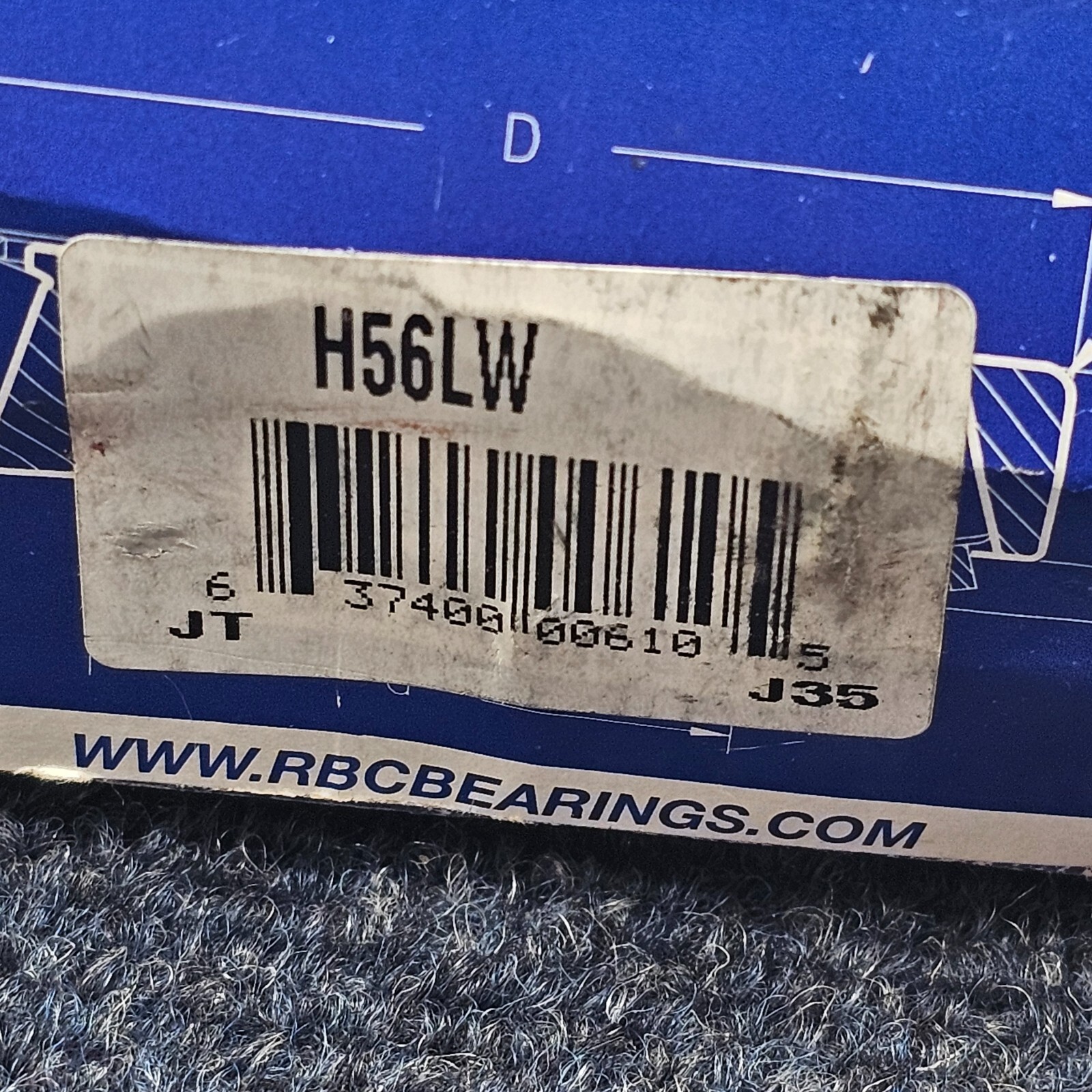 RBC Bearings H56LW: Flat Cam Follower Heavy Duty
