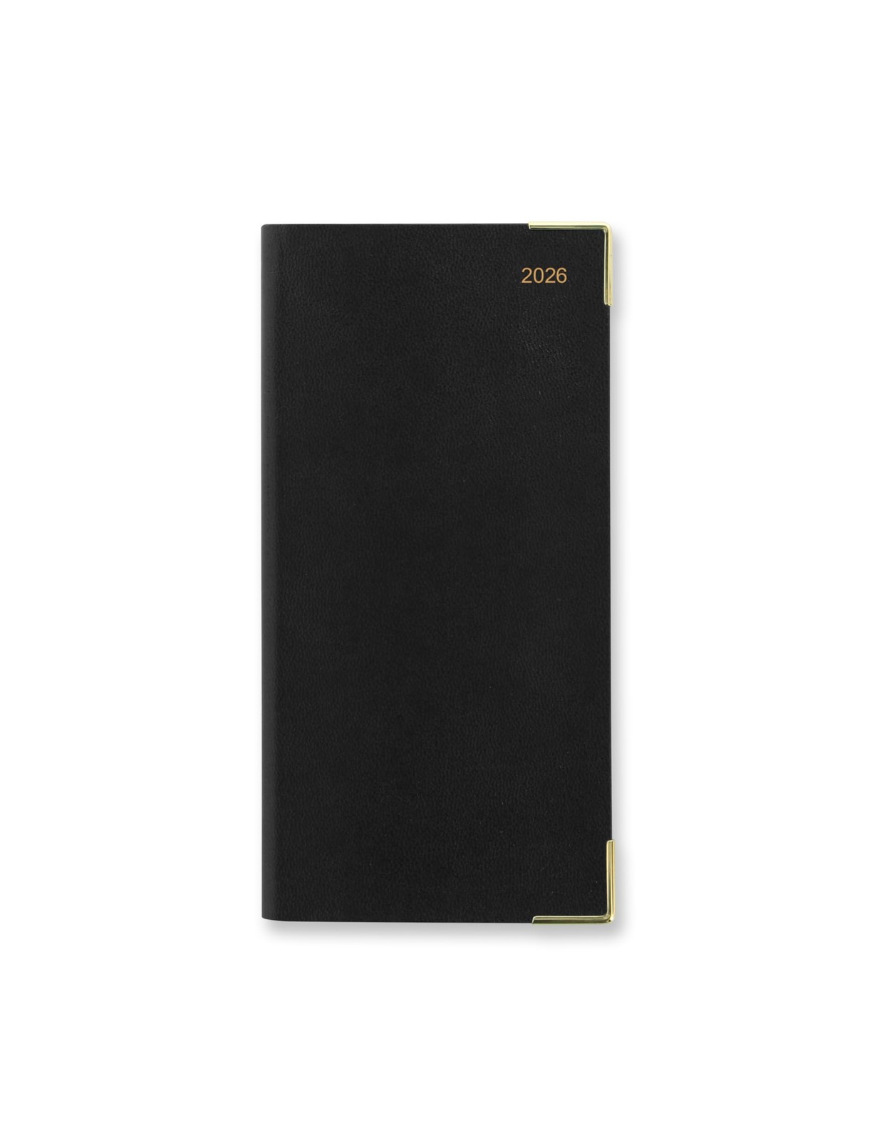 Letts of London Classic Slim portrait week to view with 82mm x 166mm, Black