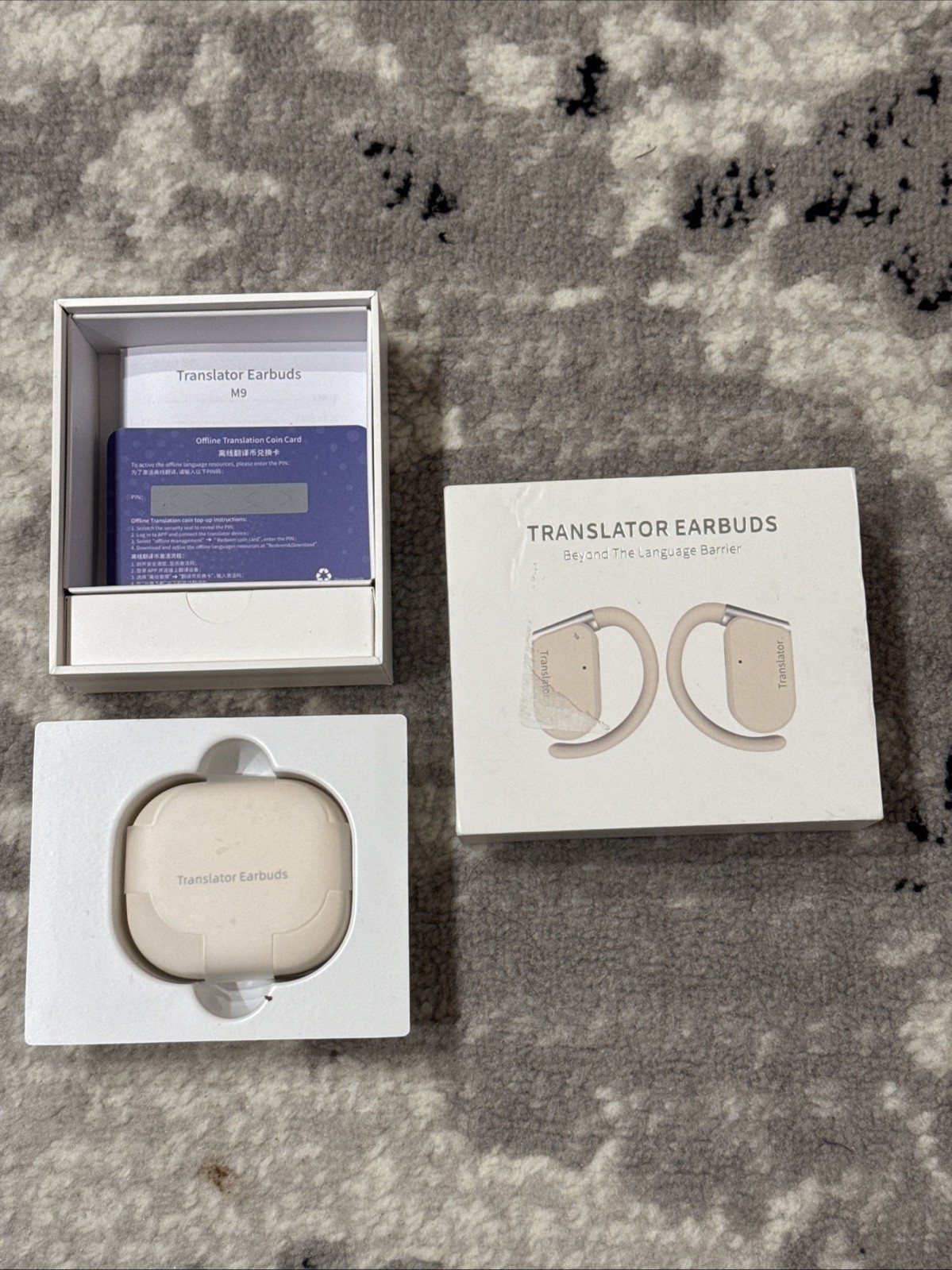 Wooask Translation Earbuds M9 Language Translator Device Open Ear Translator