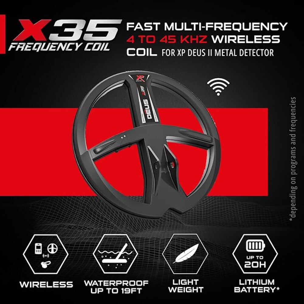 XP ORX Metal Detector With 9″ Multi-Frequency Searchcoil FX02 Wired & WSAUDIO Wi