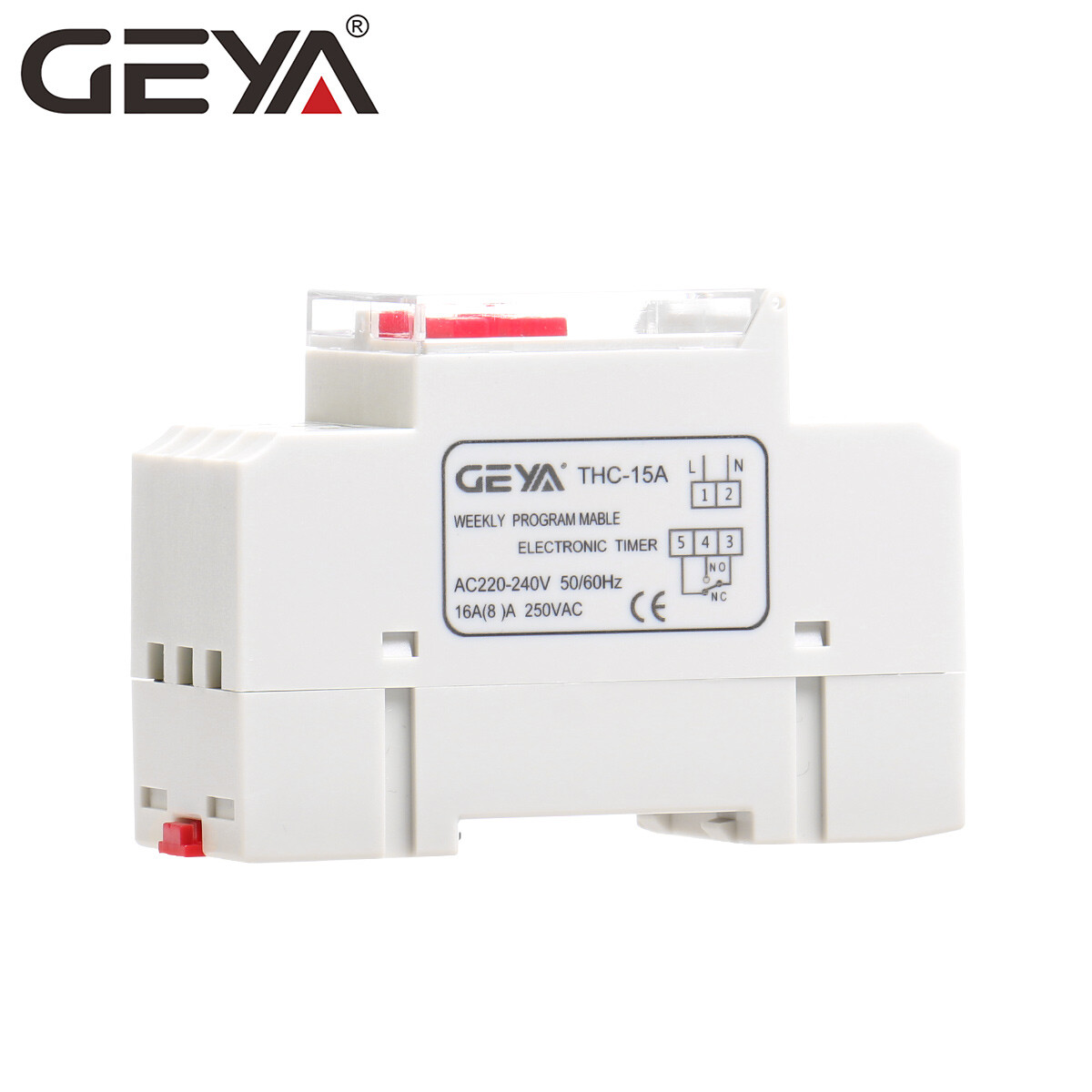 GEYA Programmable Digital LCD Timer Weekly Time Electronic Switch 15A 12-240V