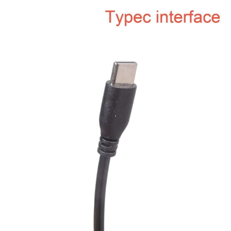 5PCS Practical Type C to Alligator Clip Connection Line Power Output Cable