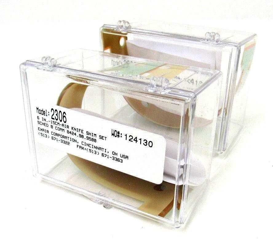 NEW LOT OF 2 EXAIR 2306 AIR KNIFE SHIM SET 6IN 15CM