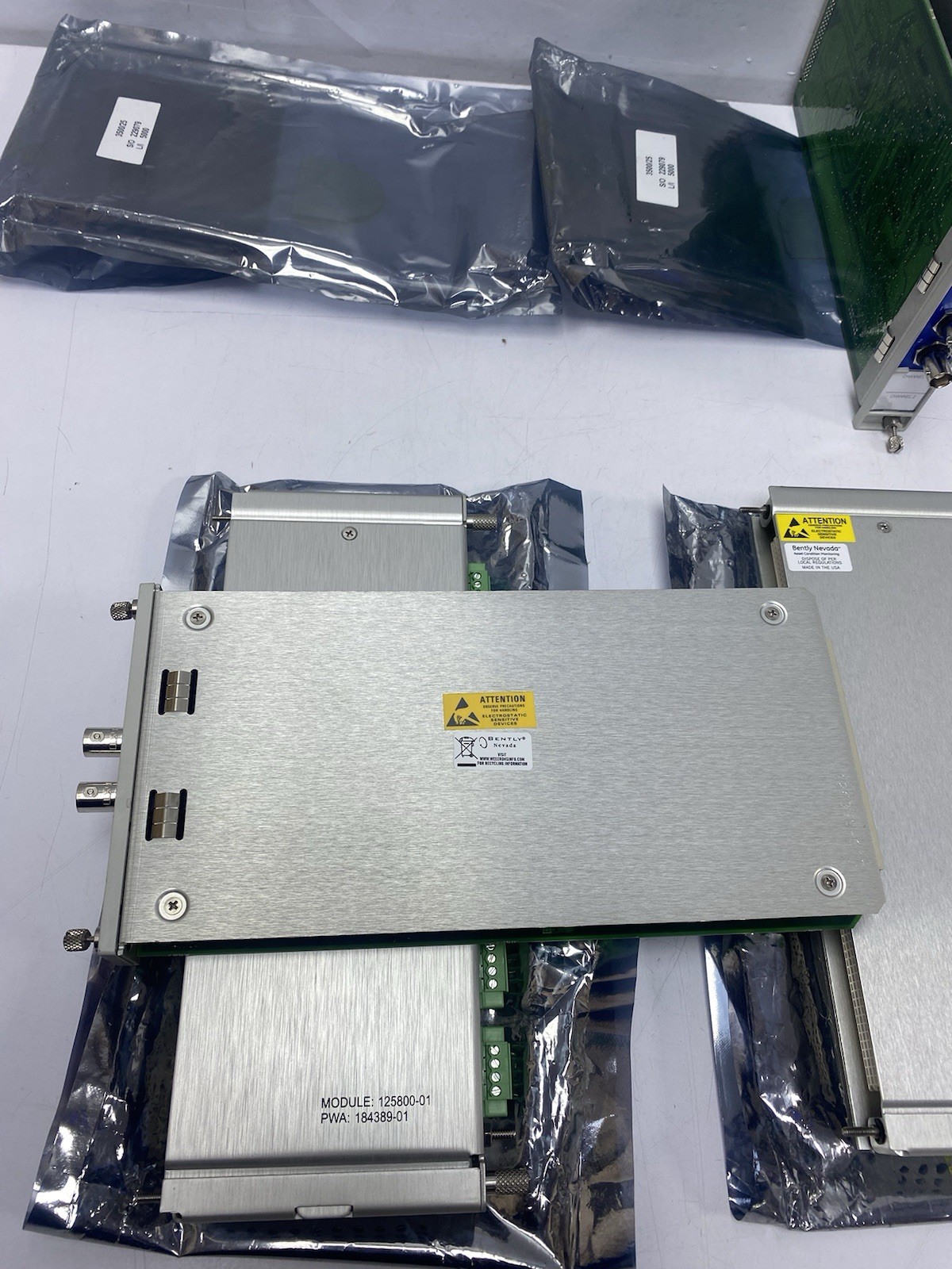 BENTLY NEVADA 3500/25 KEYPHASOR I/O MODULE 125800-01 + 149369-01 Set