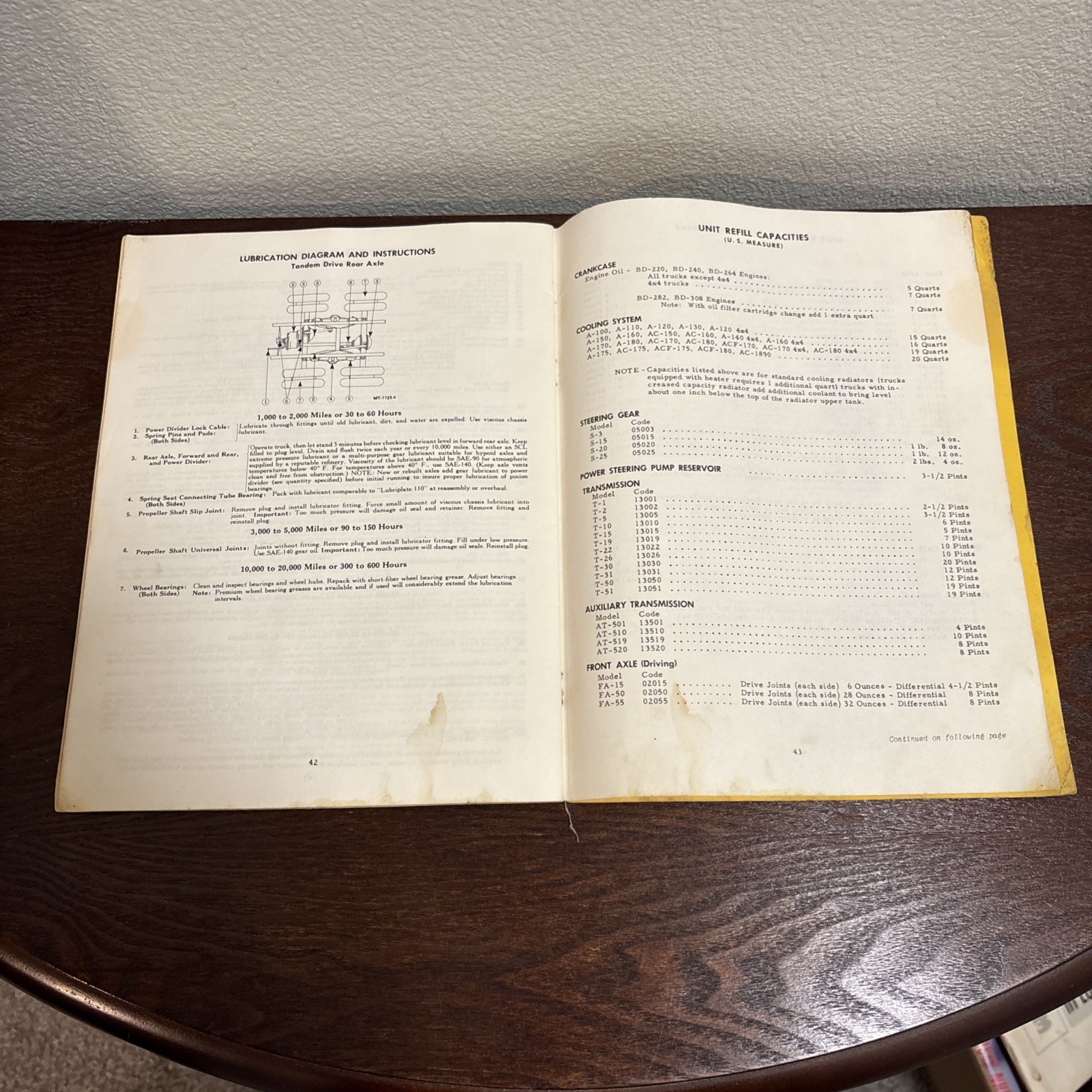 1957 International Harvester Motor Trucks Operators Manual. A-100 ACF-170 AC-170