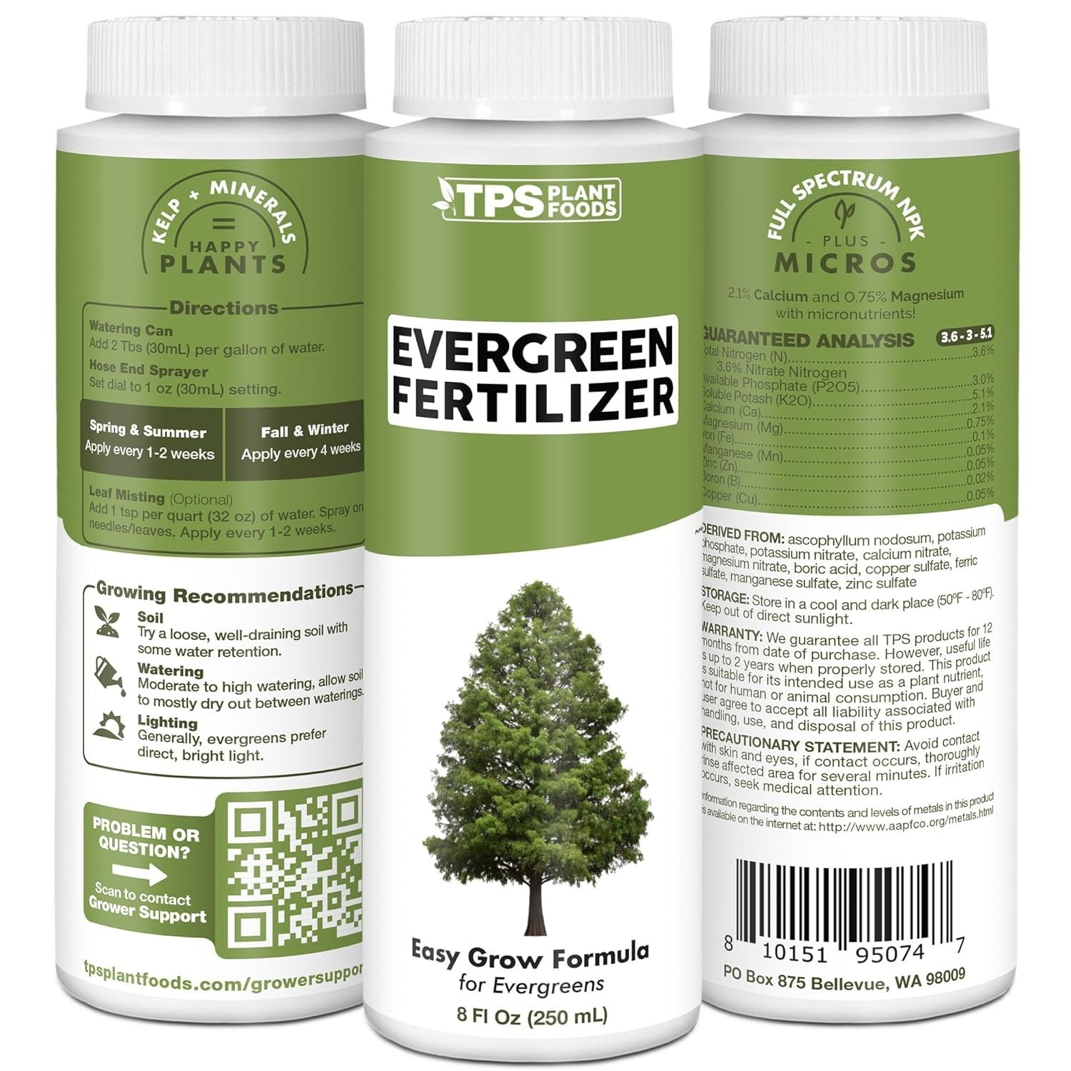 Evergreen Tree Fertilizer for All Conifer Trees and Shrubs, Liquid Plant Food…