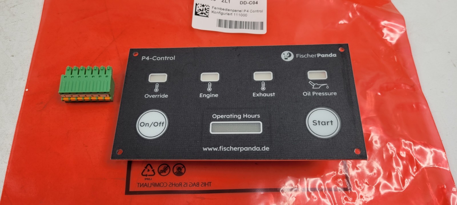 Fischer Panda Remote Control Panel P4 0000553 ZL1 DD-C04 NEW