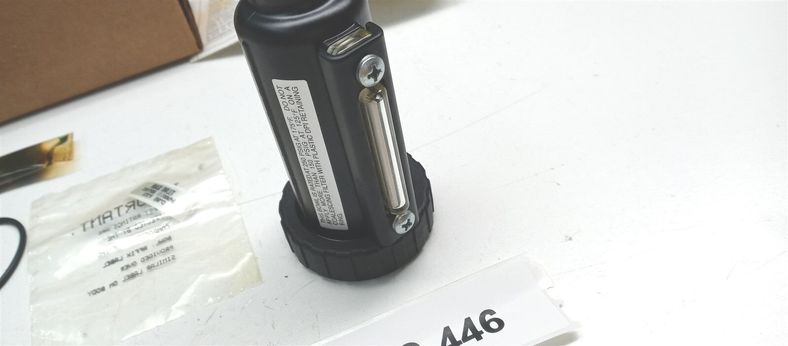 Parker PS929P Metal Bowl Sight Gauge Twist Drain New Old Stock