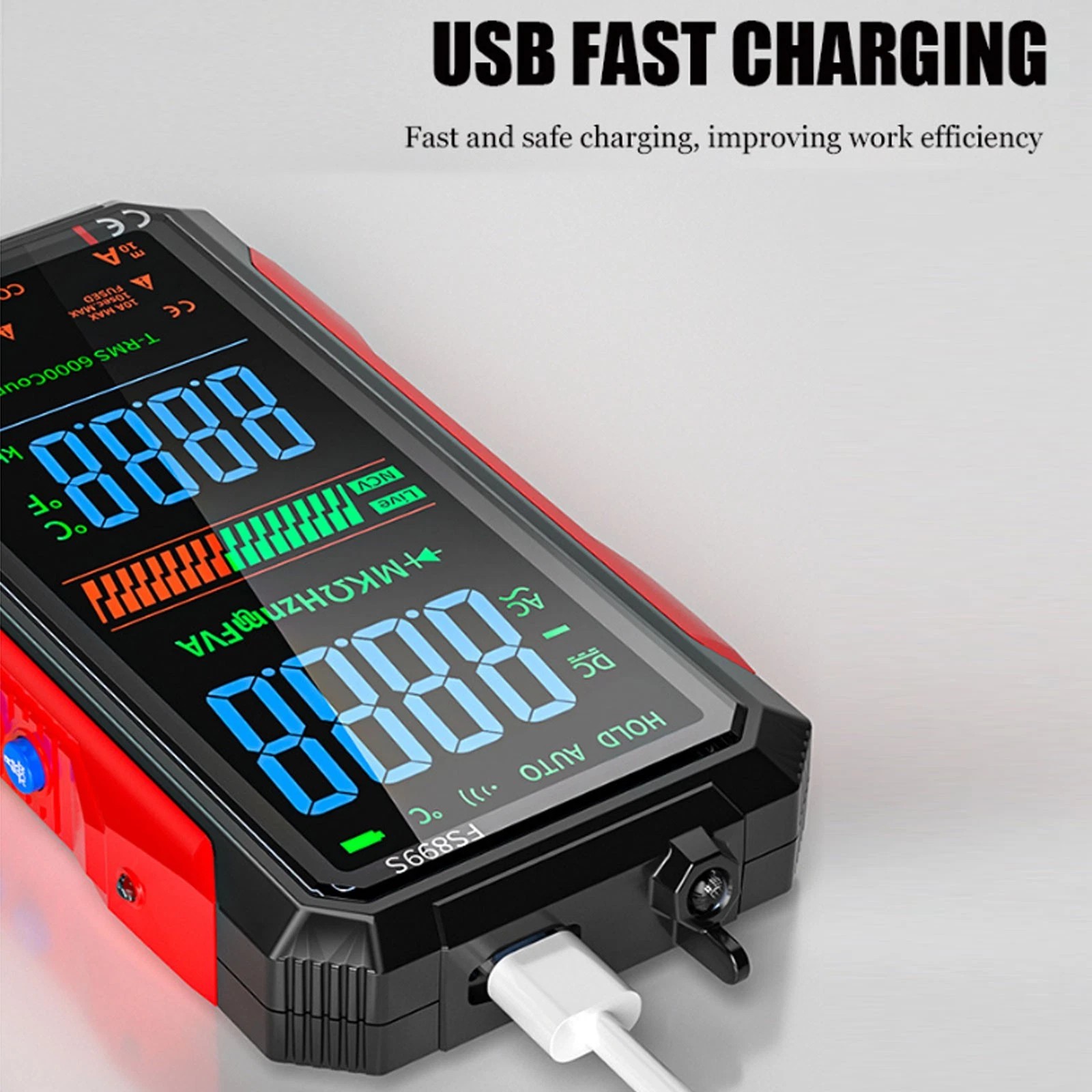 FS899S For Rechargeable Digital Multimeter with Voice Broadcast and Flashlight