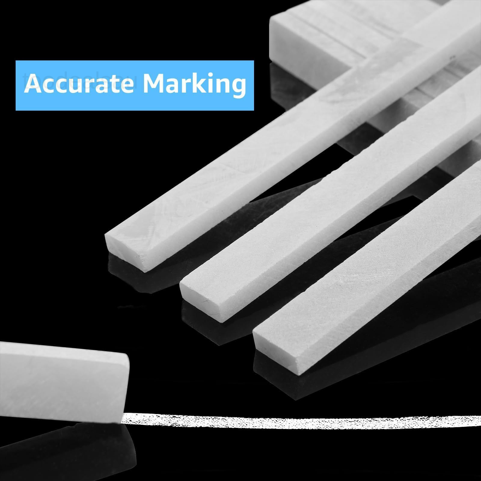 200Pcs Soapstone Pen Welding, Flat White Refills